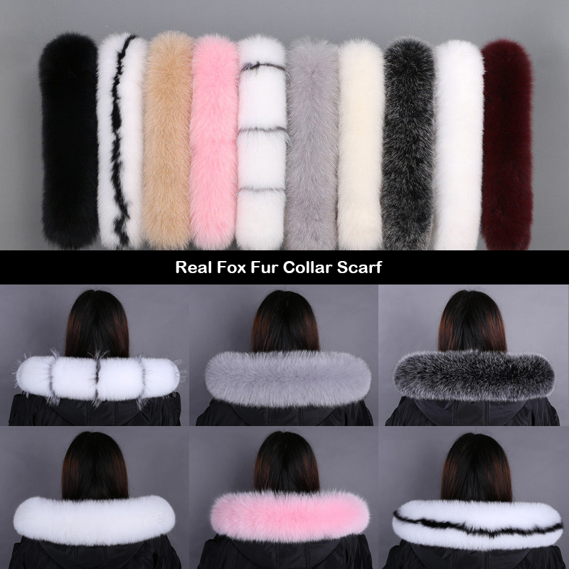 Winter Clothing Deals - Women Luxury Natural Fox Fur Scarf