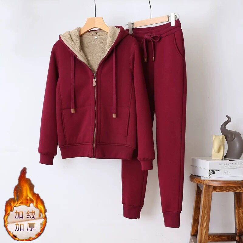 Winter Clothing Sales - Autumn Winter Sweatshirt Sweatpants Two-piece Suit