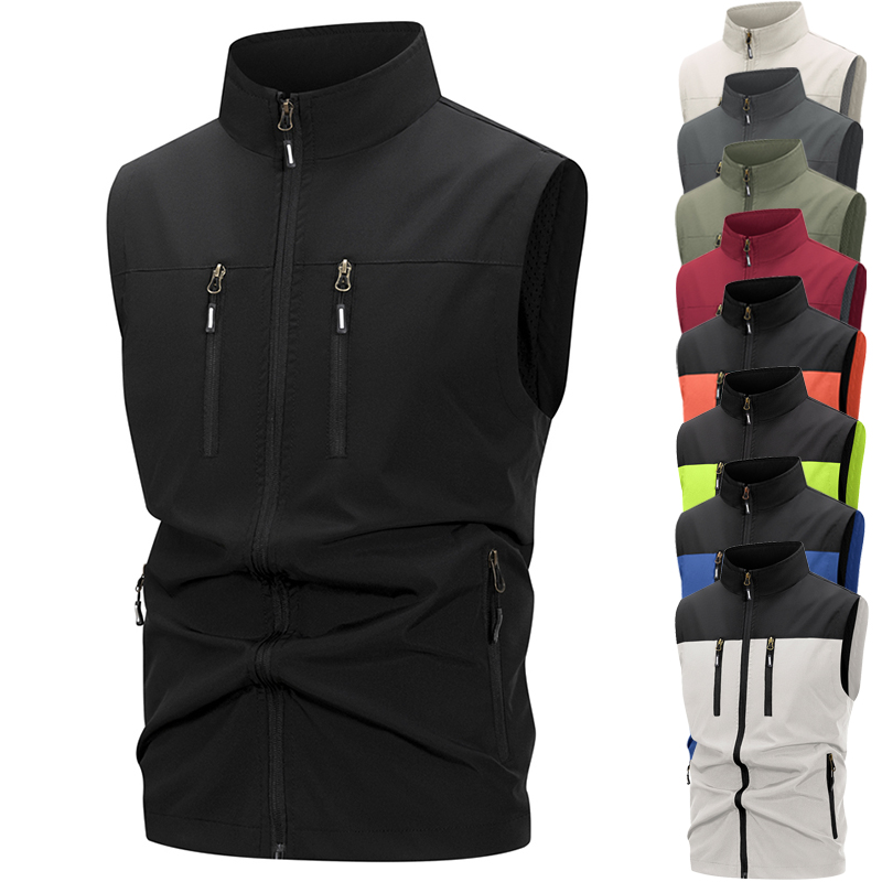 Winter Clothing Matching - Men's Lightweight Softshell Vest with Zipper
