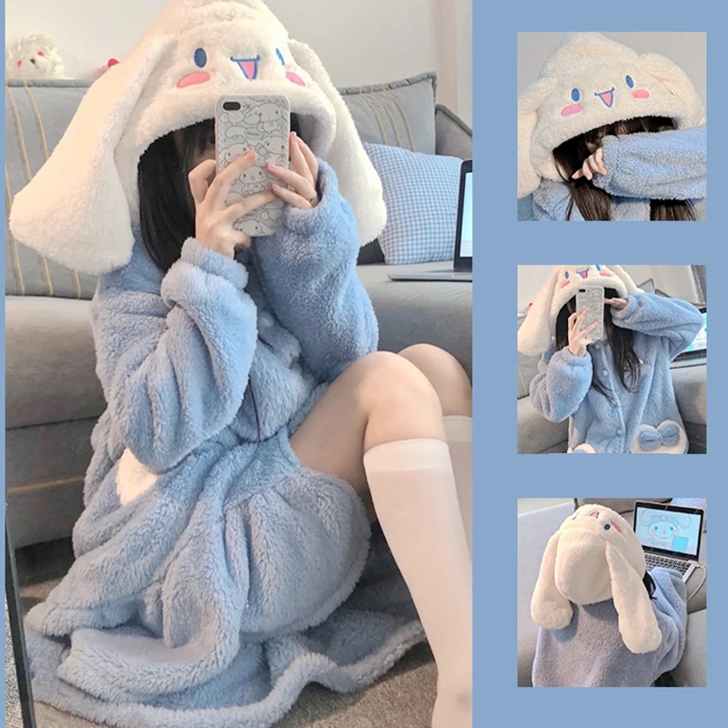 Winter Clothing Deals - 2Pcs Hello Kittys Plush Pajama Set