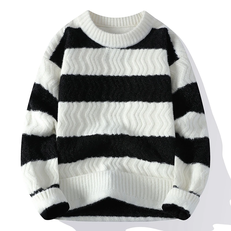 Striped sweater men's autumn a - Winter Clothes Shop recension och pris