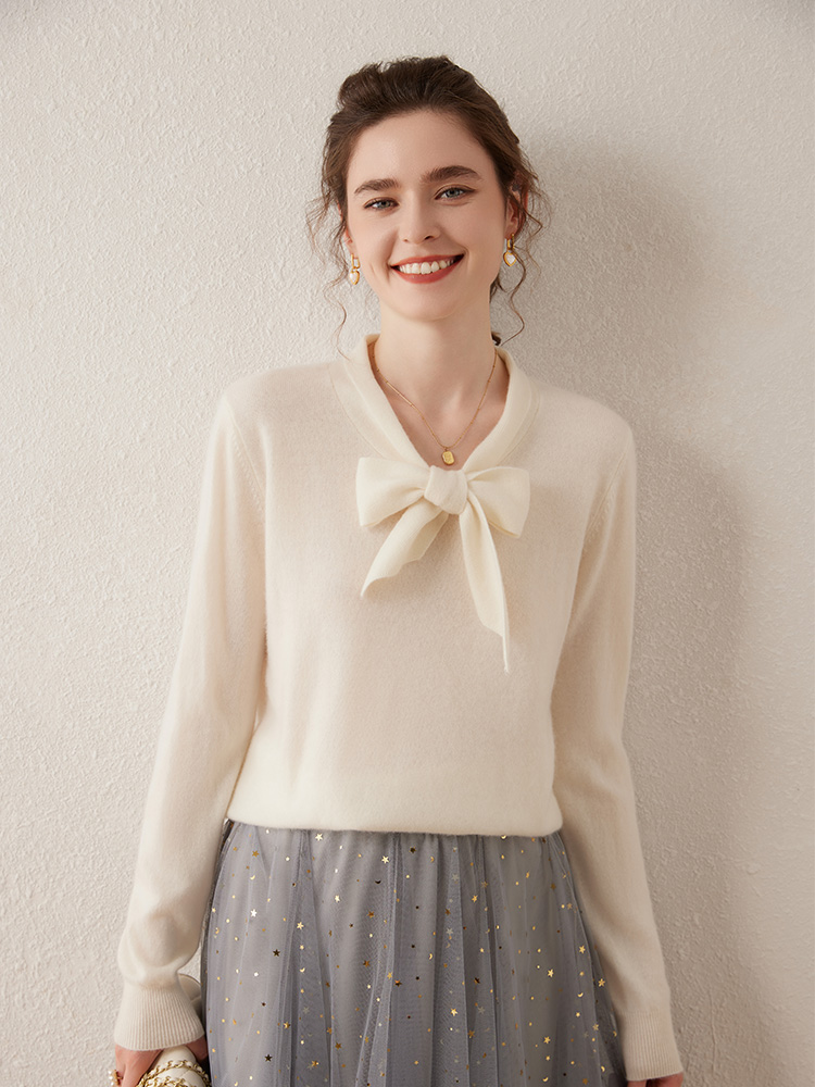 Women 100% Cashmere Sweater Ri - Winter Clothing In French recension och pris