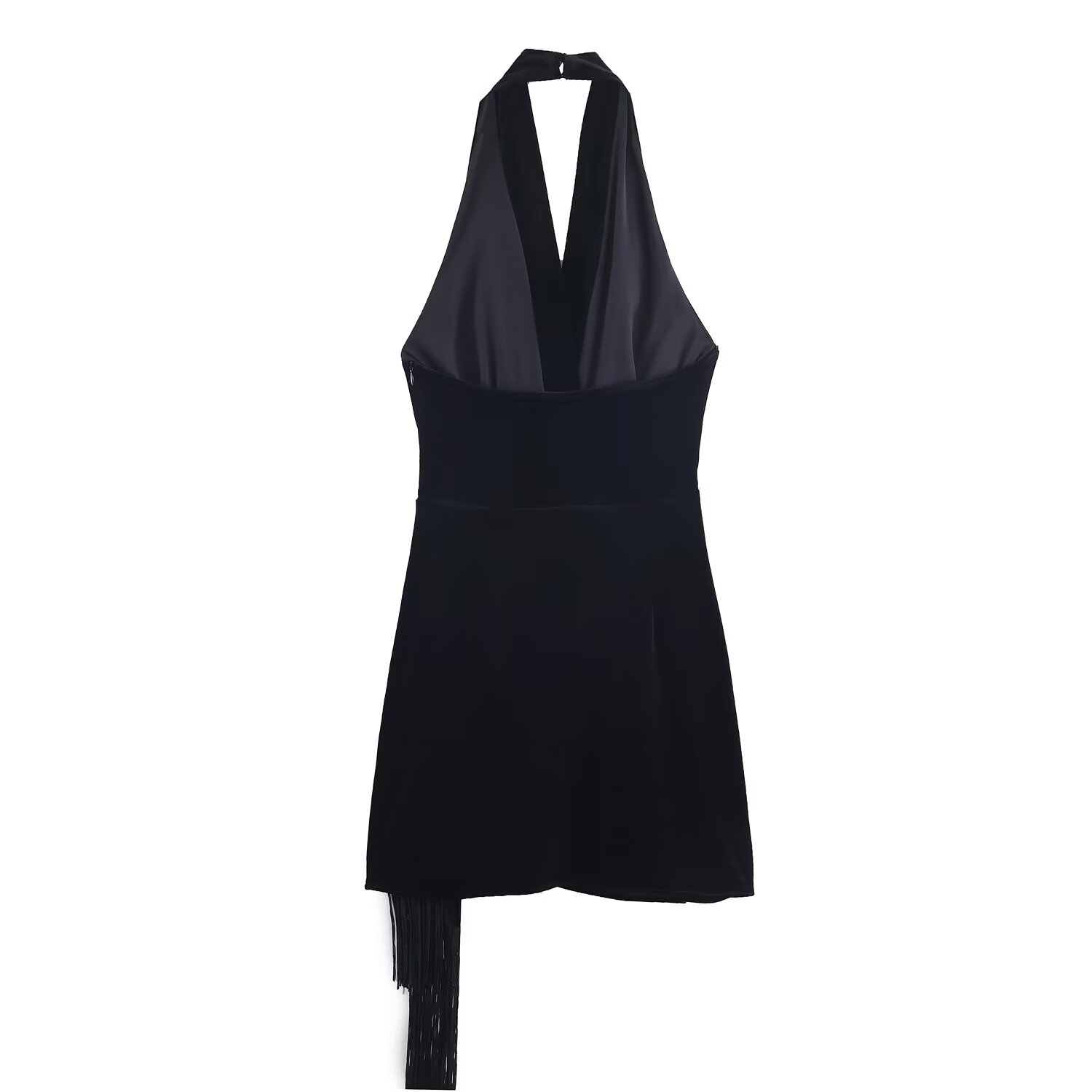 BSAY Tassel Velvet Short Dress - Winter Clothing In French recension och pris