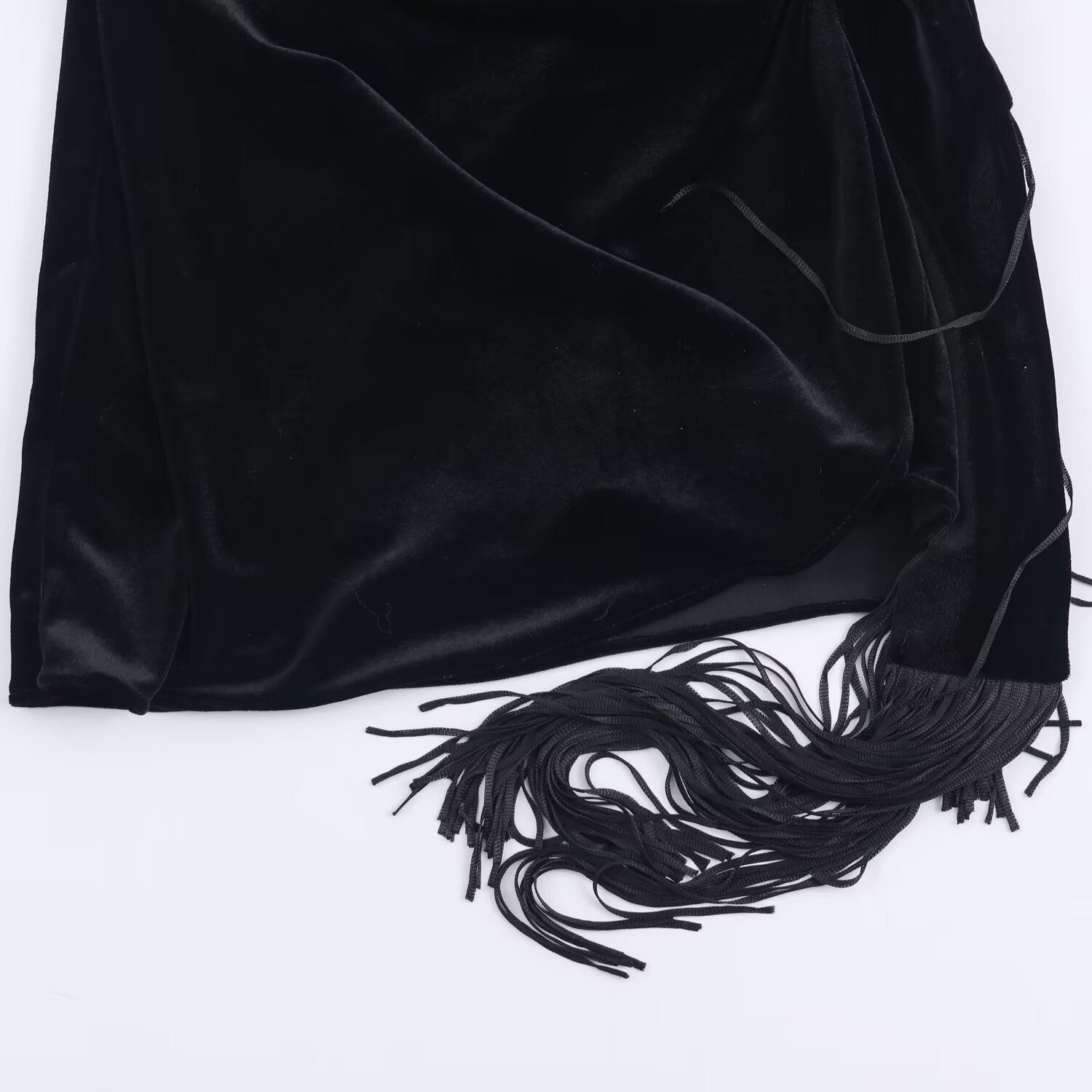 BSAY Tassel Velvet Short Dress - Winter Clothing In French recension och pris