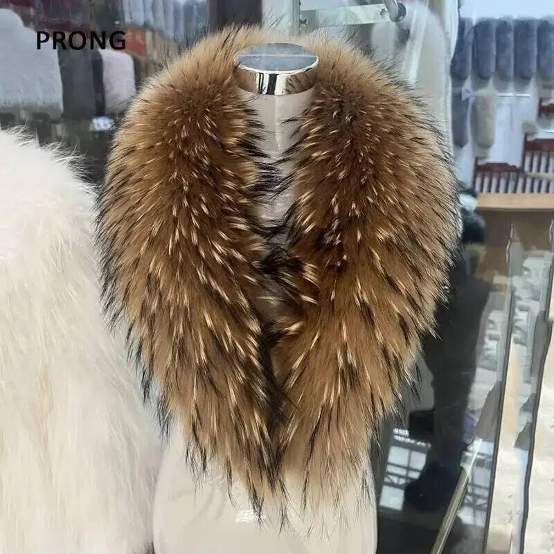 Natural Raccoon Fur Collar Rea - Winter Clothing Deals recension och pris