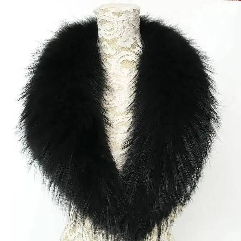 Natural Raccoon Fur Collar Rea - Winter Clothing Deals recension och pris