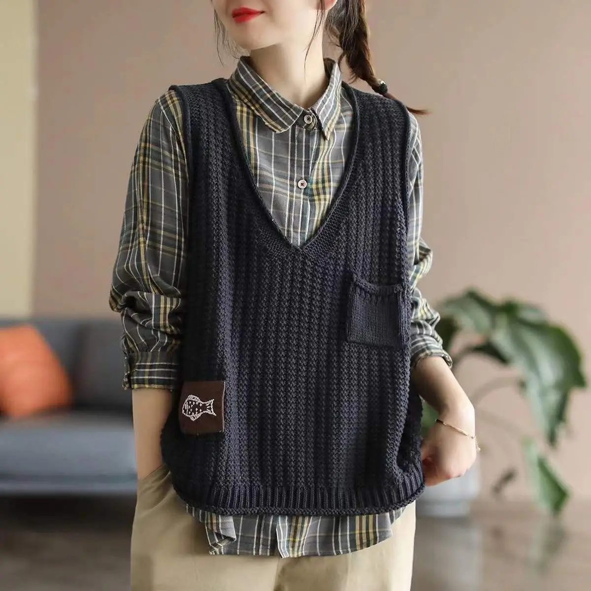 Female Sweater Solid Cropped W - Winter Clothing Offer recension och pris