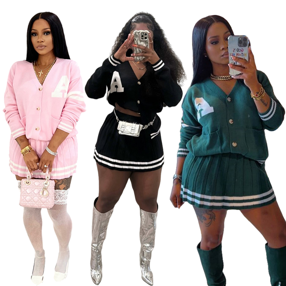 Knit Pleated Sweater Skirts 2  - Winter Clothing Matching recension och pris