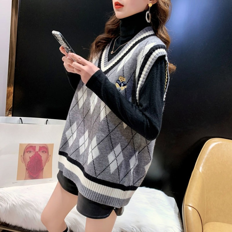 Red Knit Vests For Women Sleev - Winter Clothing Offer recension och pris