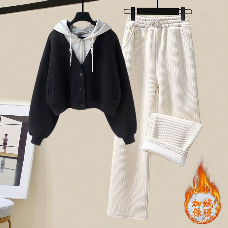 Plush and Thickened Hoodie Jac - Winter Clothing Sales recension och pris
