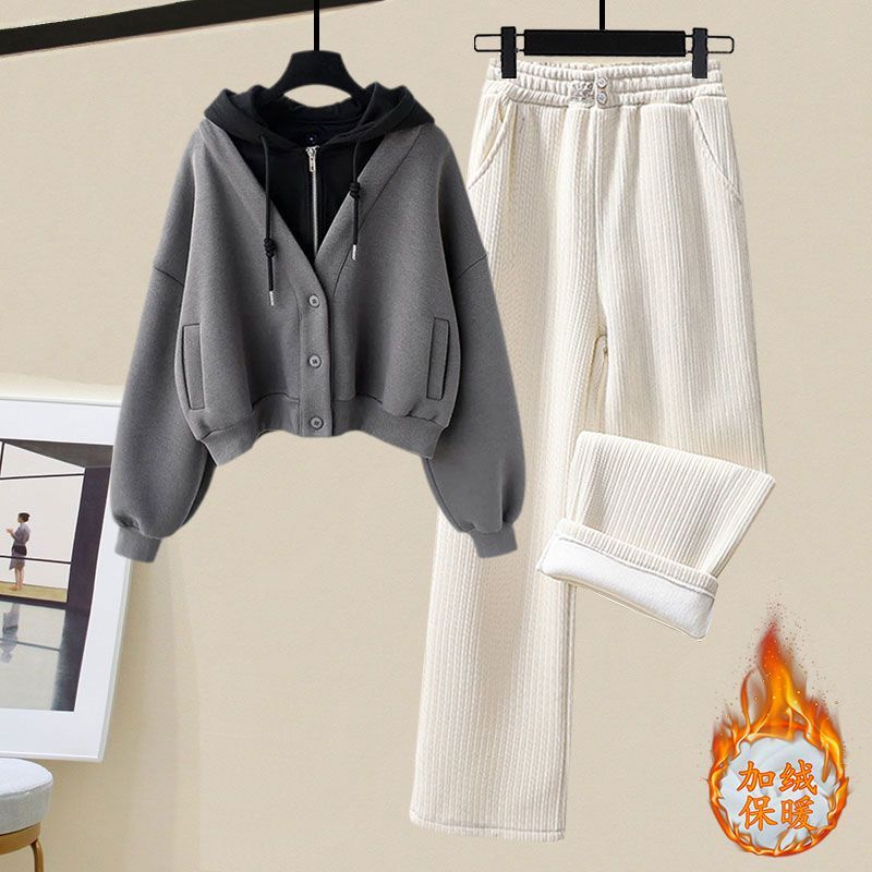 Plush and Thickened Hoodie Jac - Winter Clothing Sales recension och pris