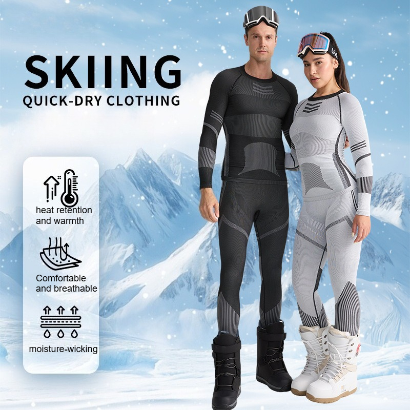 Ski Base Layer Set Men Women T - Thermal Base Layer recension och pris