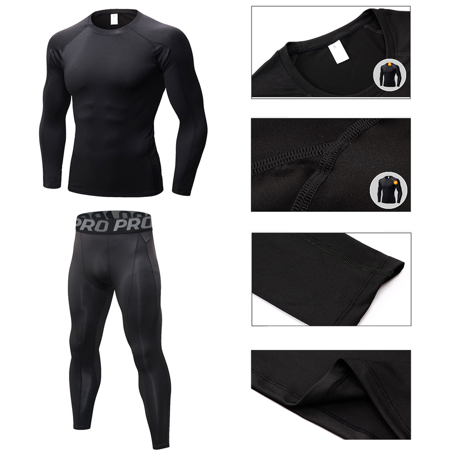 Mens Workout Compression Set P - Thermal Base Layer recension och pris