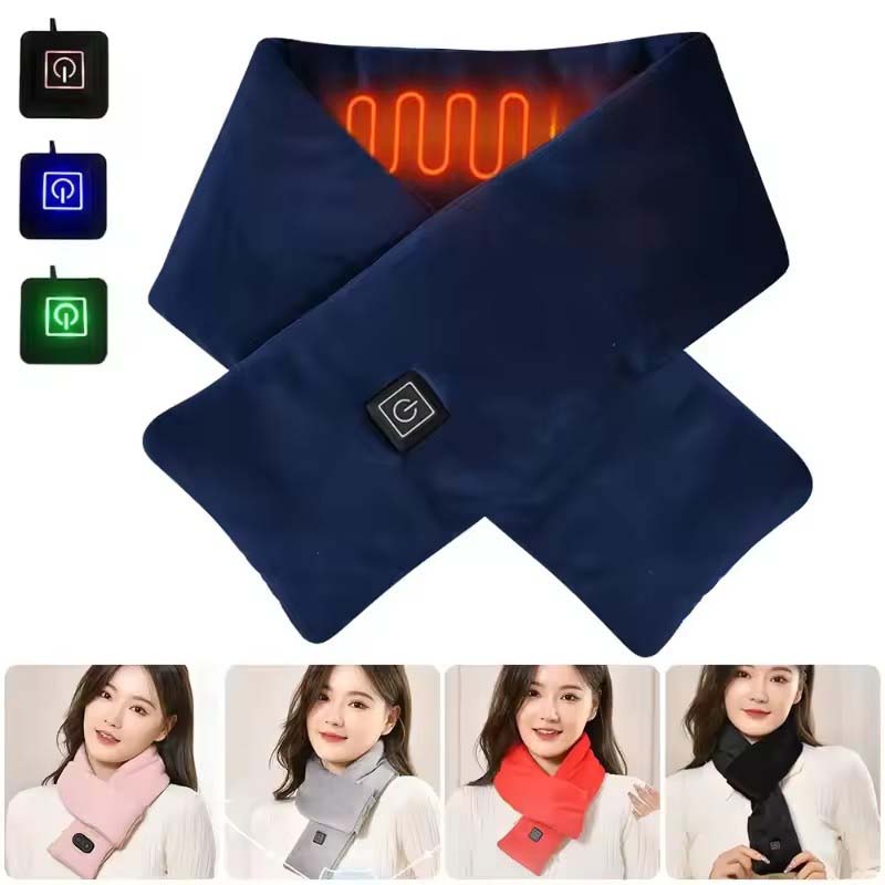 USB Women Men Heating Scarf Te - Neck Gaiter Fleece recension och pris