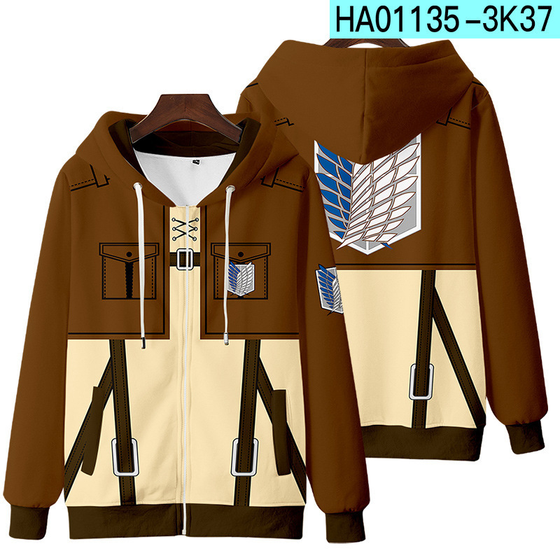 New Attack On Titan 3D Zipper  - Winter Clothes Shop recension och pris