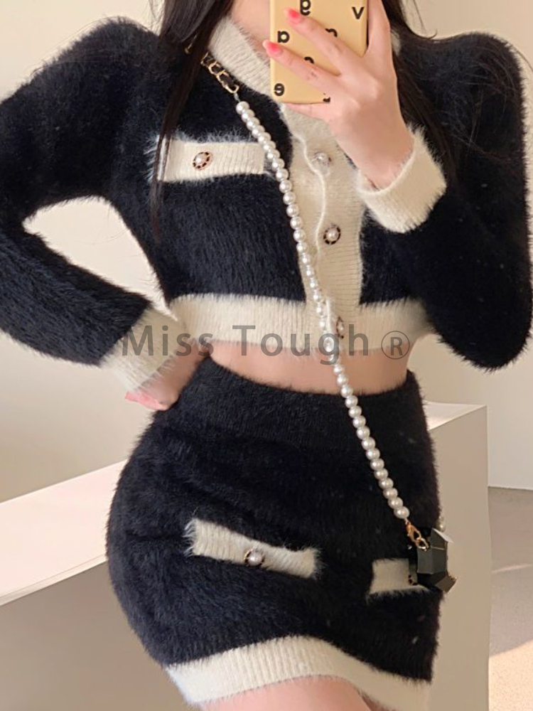 Winter Fluffy Knit 2 Piece Set - Winter Clothing Sales recension och pris