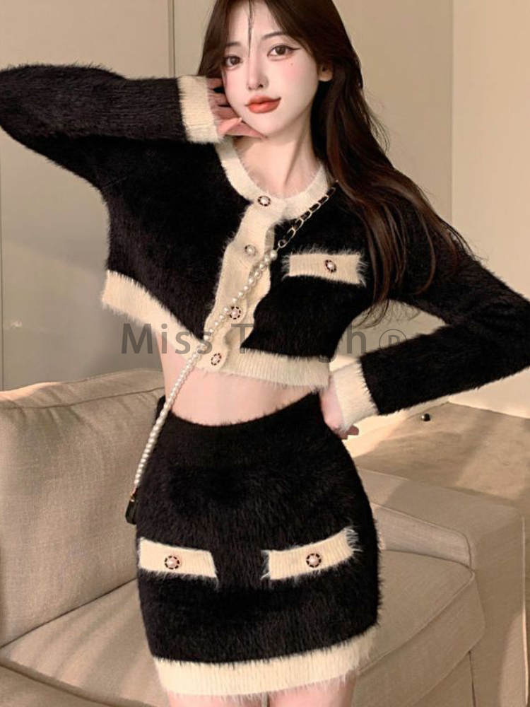 Winter Fluffy Knit 2 Piece Set - Winter Clothing Sales recension och pris