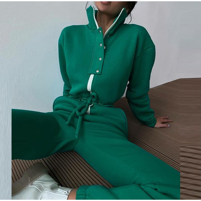 Casual Stand Collar Jumpsuits  - Winter Clothing Sales recension och pris