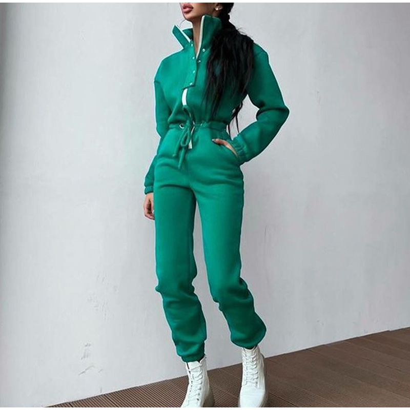 Casual Stand Collar Jumpsuits  - Winter Clothing Sales recension och pris