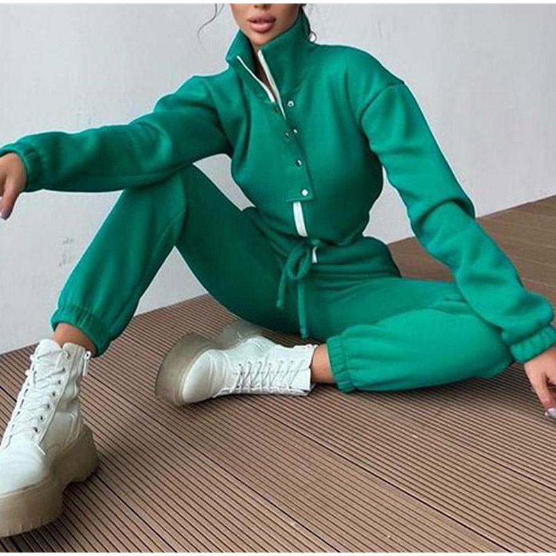 Casual Stand Collar Jumpsuits  - Winter Clothing Sales recension och pris