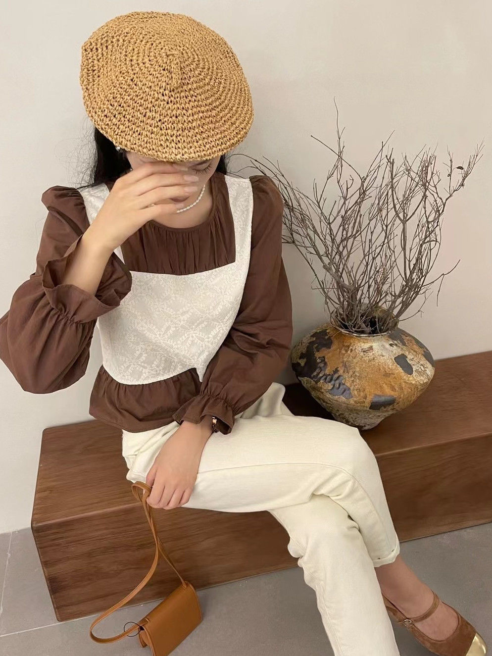 Ins Fake Two Korean Style Shir - Winter Clothing In French recension och pris