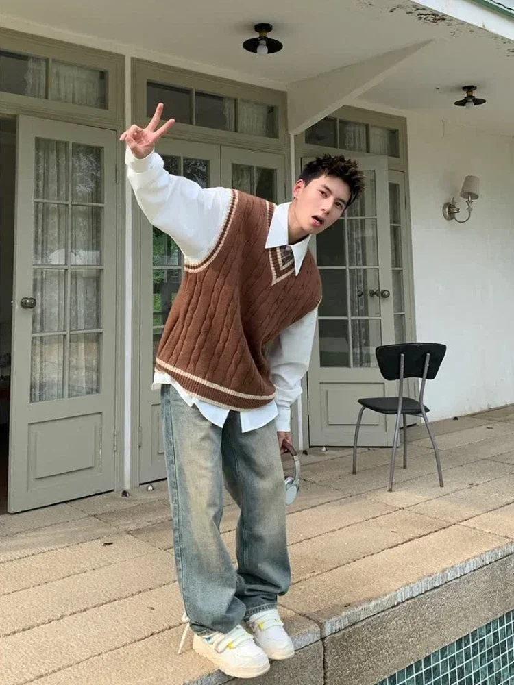 Man Clothes Vest V Neck Y2k Vi - Winter Clothes Shop recension och pris