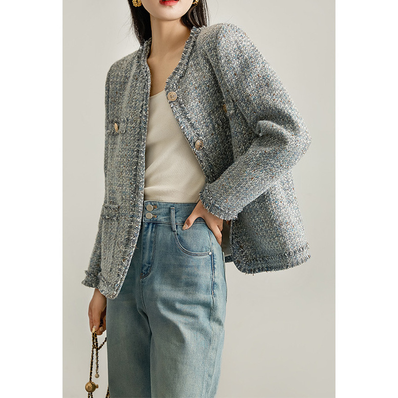 Wool High-end Fringed Small Fr - Winter Clothing In French recension och pris
