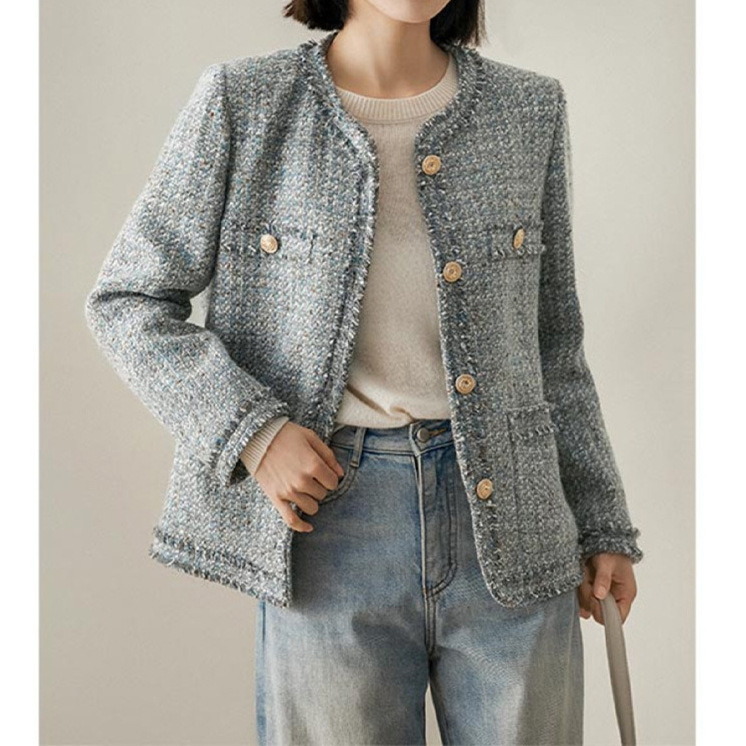 Wool High-end Fringed Small Fr - Winter Clothing In French recension och pris